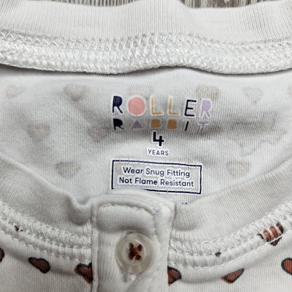Roller Rabbit Pajama Top PJs Sleepwear Texas Love Size 4 - Picture 2 of 4